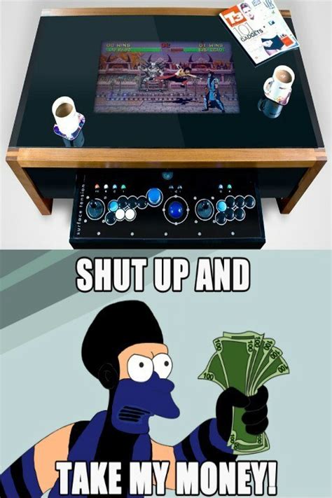 Coffee Table With Integrated Arcade Meme By Soydolphin Memedroid