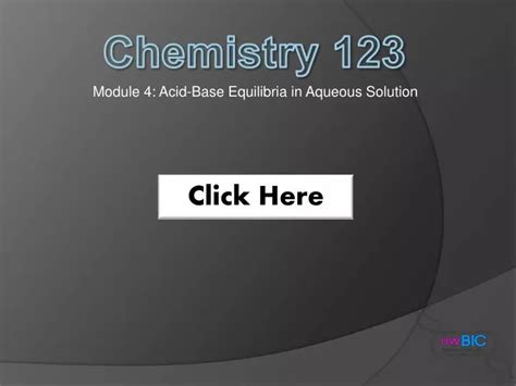 PPT Module 4 Acid Base Equilibria In Aqueous Solution PowerPoint