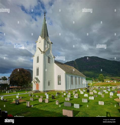 Vikoyri, Vik Church, Vestland, Norway Stock Photo - Alamy