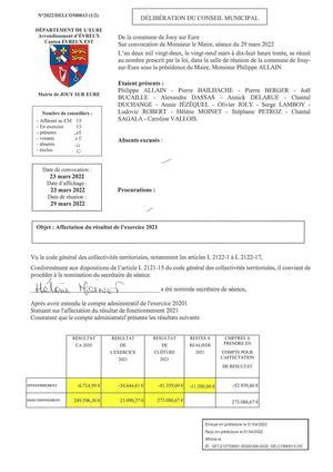 Calam O Delcom Affectation Du R Sultat De L Exercice