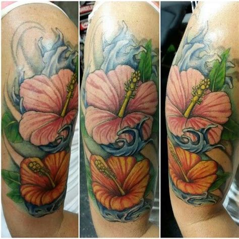 Jens flower tat Flower Tat, Evil Geniuses, Tattoo Shop, Watercolor Tattoo, Tatting, Flowers ...