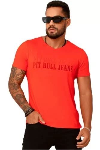 Camiseta B Sica Gola O Masculina Pit Bull Original Frete Gr Tis