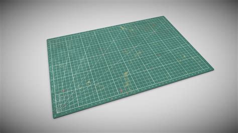 Cutting Mat 3d Model By Jamesbroadley [03a3cc7] Sketchfab