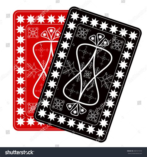 Playing Card Back Designs. Stock Vector 409101415 : Shutterstock