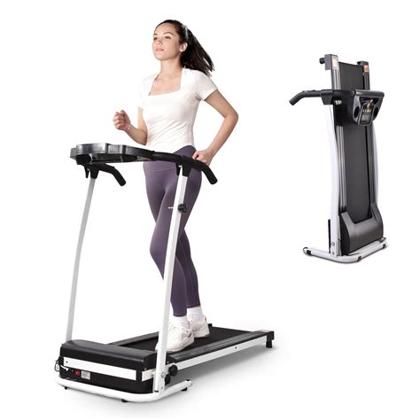 Yescom Foldable Electric Treadmill for Seniors with LCD & Handrails ...