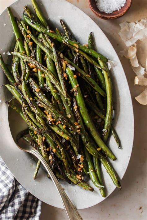 Easy Garlic French Green Beans Haricots Verts Lena S Kitchen