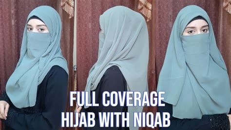 Full Coverage Hijabniqab Summer Hijab Tutorial Hijab With Niqab