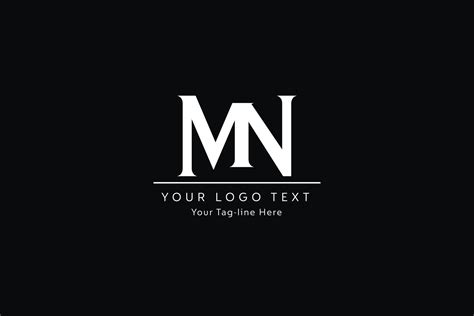 Mn Letter Logo Design Creative Modern N M Letters Icon Vector