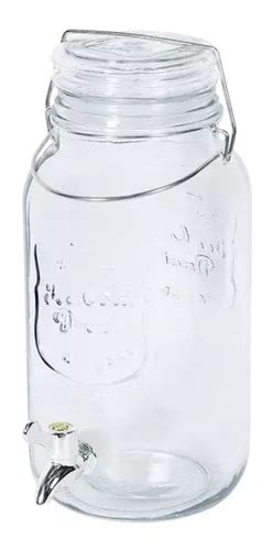 Dispensador De Agua Vitrolero Mason Jar Capacidad Lt Env O Gratis