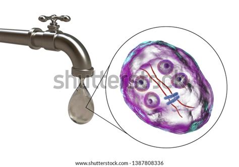 Safety Drinking Water Concept 3d Illustration Stock Illustration 1387808336 Shutterstock