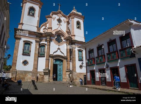 Church Of Our Lady Of Pilar Ouro Preto Minas Gerais Brazil Stock