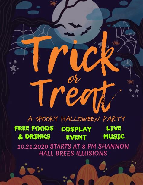 Pin On Halloween Party Flyer Templates