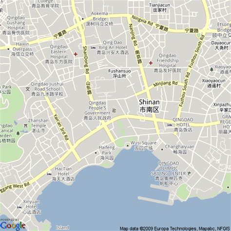 Map of Qingdao, China | Hotels Accommodation