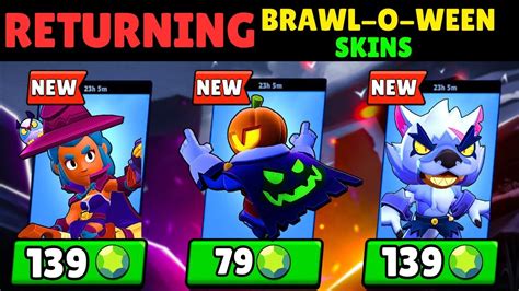 All Returning Brawl O Ween Skins Prices Youtube