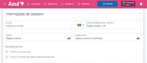 Como Fazer O Cadastro No Tudoazul Passageiro De Primeira
