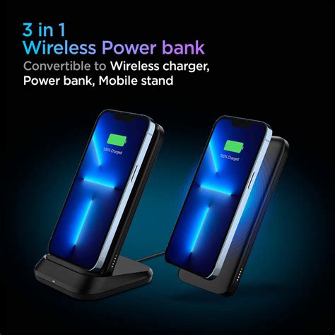 Spigen 3 in 1, 10000mAh Wireless Charging Power Bank – Spigen India