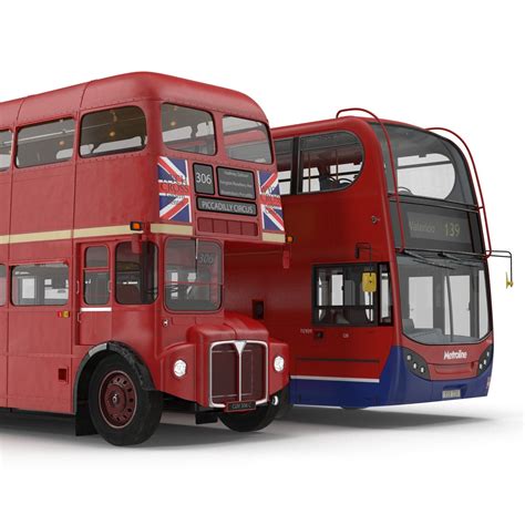 London Buses 3D Models Collection 3D Model $159 - .3ds .c4d .ma .obj ...