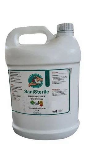 5 Litre Sanisterile Hand Sanitizer At Rs 250 Can Alcohol Based Hand