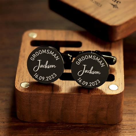 Personalized Engraved Cufflinks Wedding Role Cufflinks - Etsy