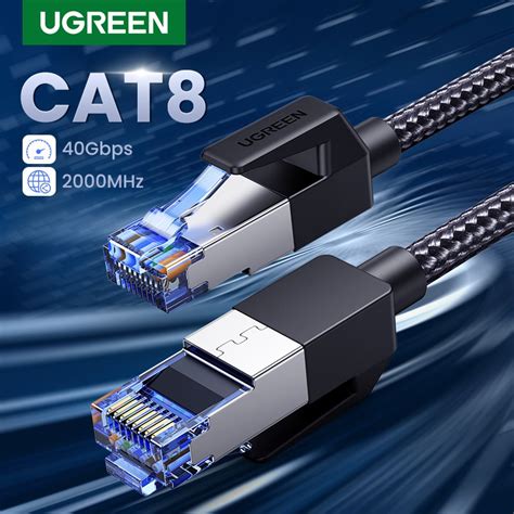 Ugreen CAT8 40 5gbps 2000 Mhz CAT 8 Trançador Internet Lan Cabo De Rede