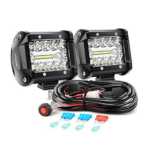 Nilight Led Light Bar 2Pcs 60W 4 Inch Flood Spot Combo Led Work Light