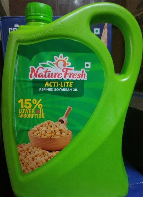 Nature Fresh Refined Soyabean Oil 5ltr Packaging Type Plastic