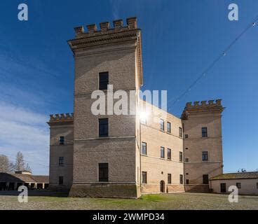 Mesola Italy February 25 2024 The Facade Of The Nativity Of Mary