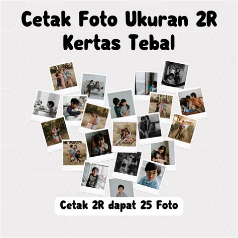 Jual Cetak 25 Foto Polaroid 2R Ukuran 6 X 9 CM Tebal Laminasi Glossy