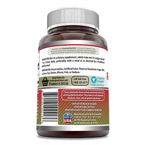 Amazing Formulas Red Yeast Rice Coq10 650 Mg 120 Veggie Capsules Amazing Nutrition