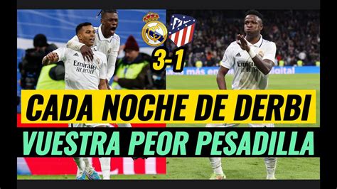 El Real Madrid revienta al Atlético de Madrid bailavinijr YouTube