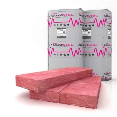 Pink Soundbreak Sound Proofing Acoustic Insulation Batts