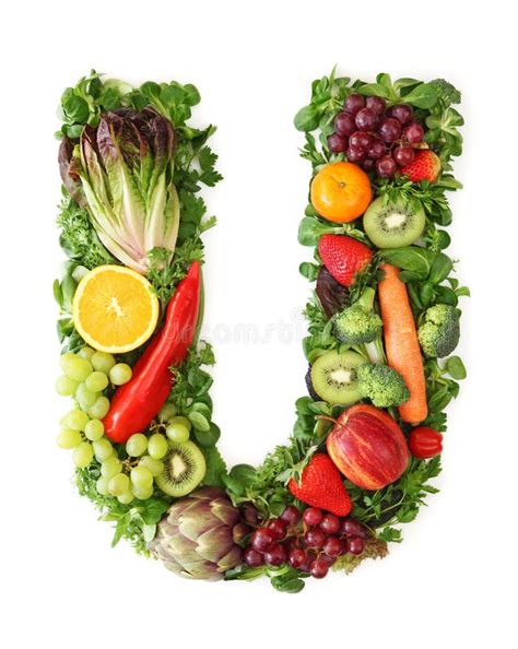 Fruit And Vegetable Alphabet Stock Image Image Of Alphabet Colorful