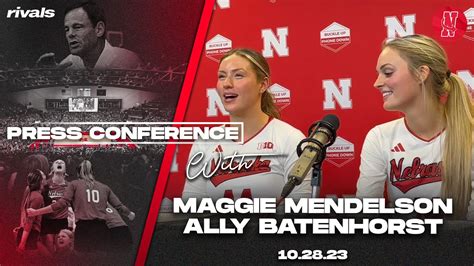 Nebraska Volleyball Ally Batenhort Maggie Mendelson Talk Sweep Over