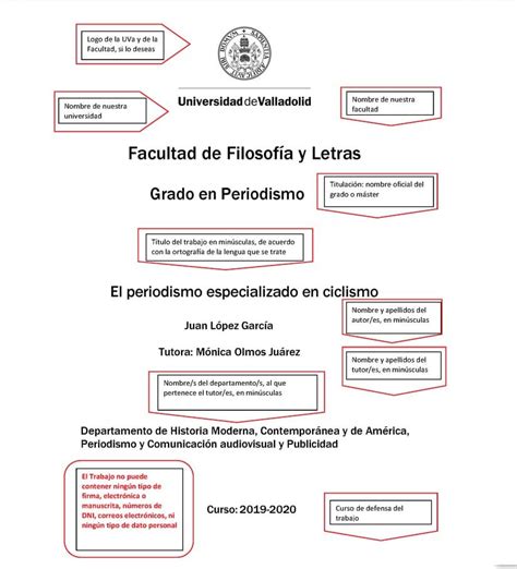 Portadas Para TFG O TFM Hazla Correctamente