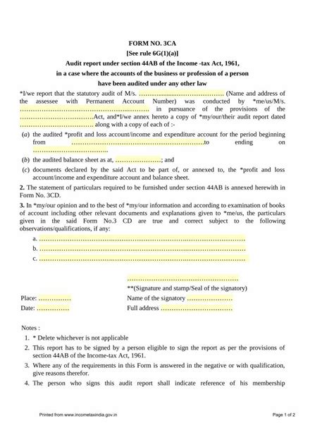 Pdf Form No Ca See Rule G A Audit Report Under Rules