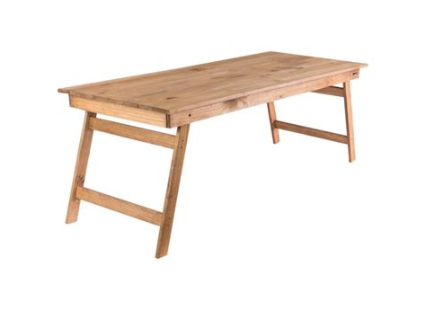 Mesa de Madeira Naturalle Dobrável Rústica 200 x 80 cm Tramontina o