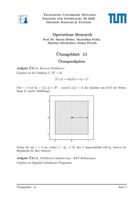 Or Tutorblatt Blatt Technische Universit T M Nchen Fakult T