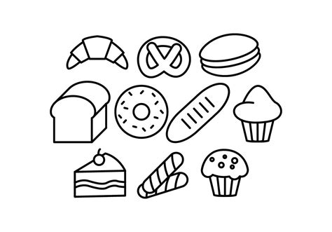 Free Pastry Line Icon Vector 163762 Vector Art At Vecteezy