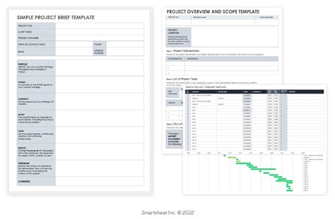 Project Briefs Smartsheet