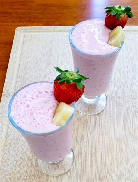 Strawberry Banana Smoothie Recipe The Leaf