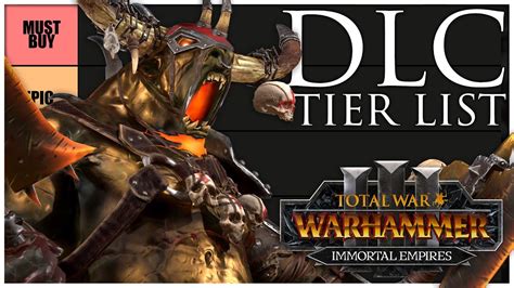 Immortal Empires DLC Tier List Total War Warhammer 3 YouTube