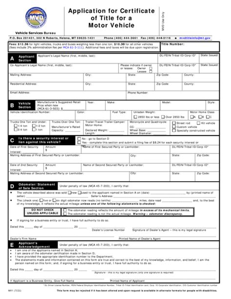 Printable Mv1 Form Georgia Printable Forms Free Online