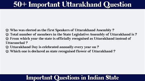 MCQ Questions Uttarakhand With Answers Quiz Uttarakhand YouTube