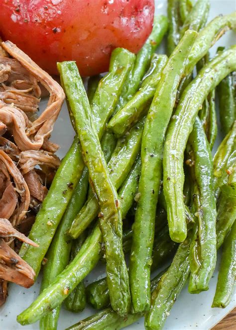 Crispy Oven Roasted Green Beans Barefeet In The Kitchen