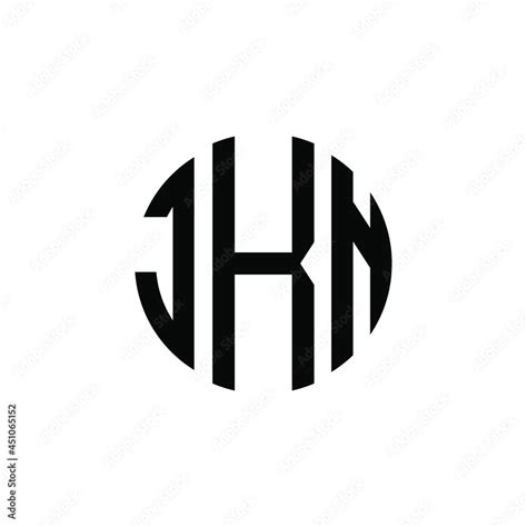 JKN letter logo design. JKN modern letter logo with black background ...