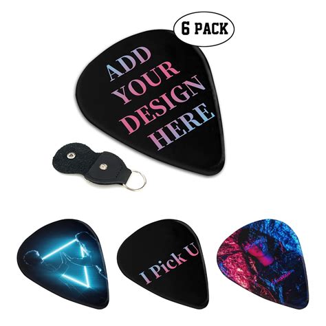 Buy 6 500 Pack Custom Guitar Pick Personalized Guitar Picks Design Your