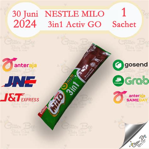 Jual Nestle Milo Activ Go In Made In Malaysia Isi Sachet Shopee