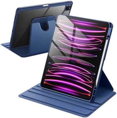 JETech Funda Giratoria Para IPad Pro 12 9 Pulgadas 2022 2021 2020 2018