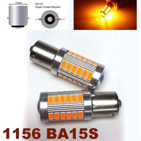 2X 1156 7506 33SMD LED Amber BULB REVERSE BACKUP LIGHT Fits TOYO EBay