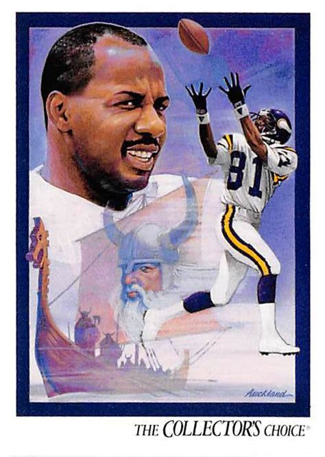 Anthony Carter football card (Minnesota Vikings JCTSRV) 1991 Upper Deck ...